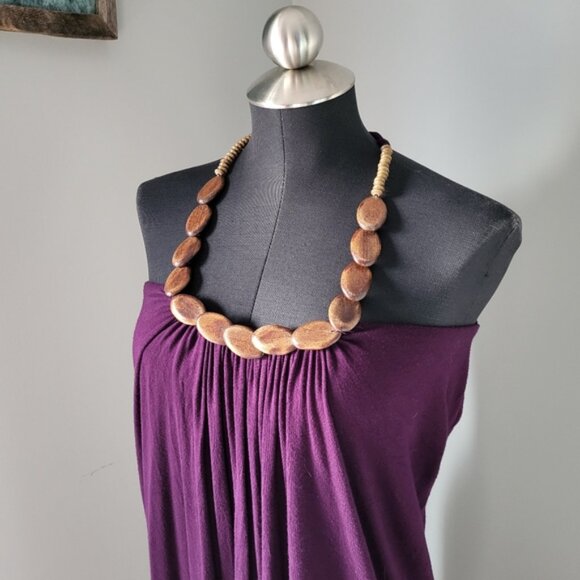 Lotus Halter Mini Summer Dress Sz S/M - Picture 2 of 11